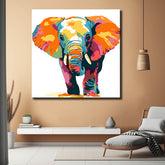 Painting by Numbers Little Elephant Modern Animal Art